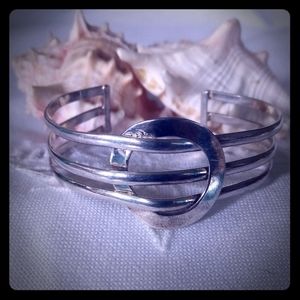 Sterling silver wrist cuff